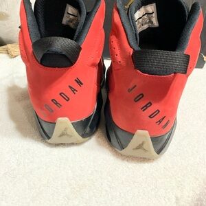 4-pair of Nike sneakers. Colors Black/Red Red/Black White/Gray Black/Gray/Green